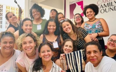 Artista têxtil Lia Khey promove oficina de macramê com atendidas da Casa Bem Querer Mulher